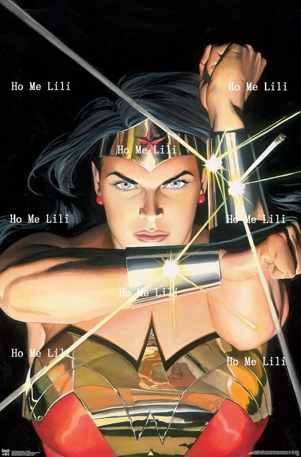 Comics Female Superhero Alex Ross Portrait Wall Poster Retro Metal Signs