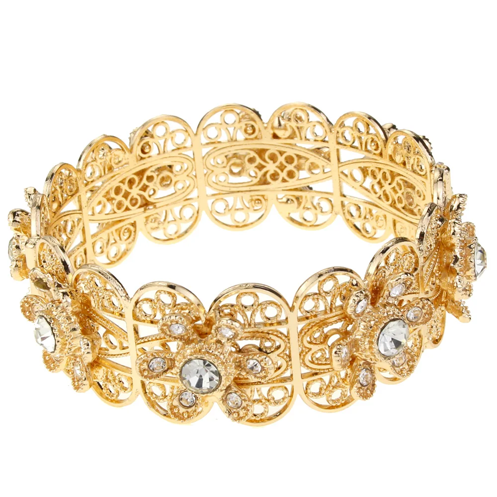 Poliertes Algerien-Marokko-Frauen-Armband mit filigranen Manschetten für Frauen, traditioneller Braut-Armreif, ethnisches Kunsthandwerk