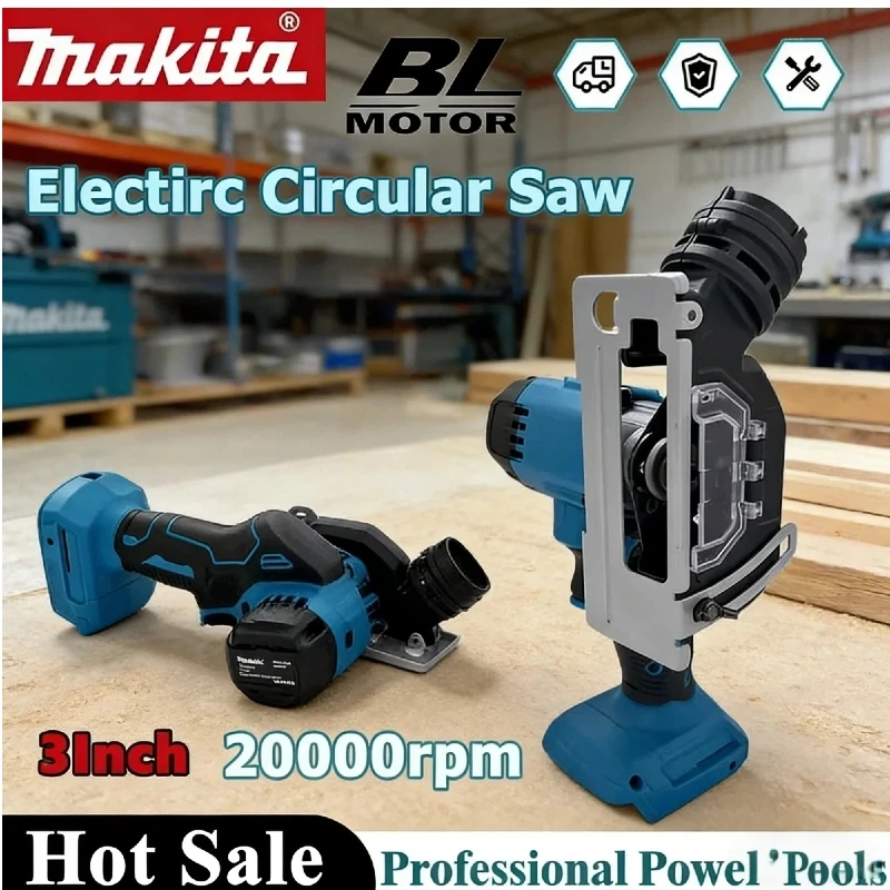 

Makita 19500RPM Battery Cordless Electric Angle Grinder 3 Inch For 18V 20V Cut Off Tool Tile Cutter for Wood Tile Plastic Tool