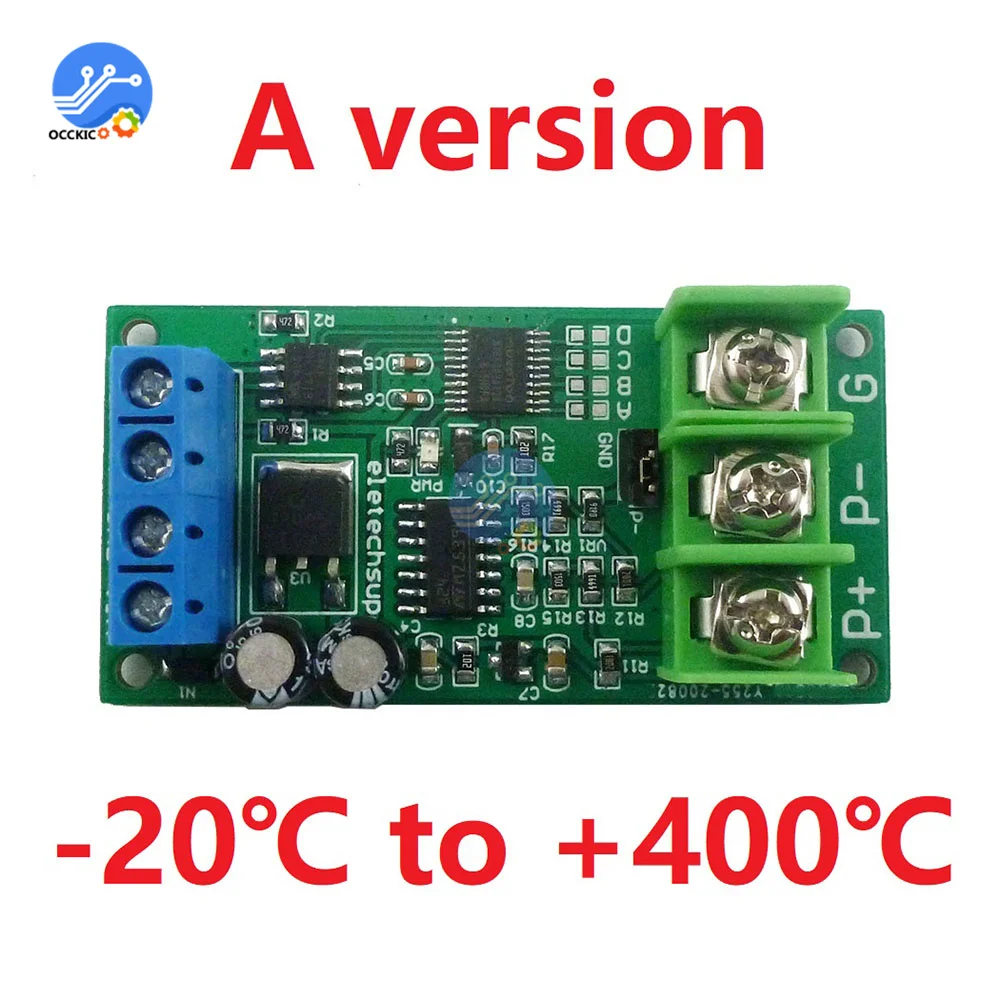 Sensor de temperatura do conversor rs485 modbus rtu da rtd da c.c. 12v pt100