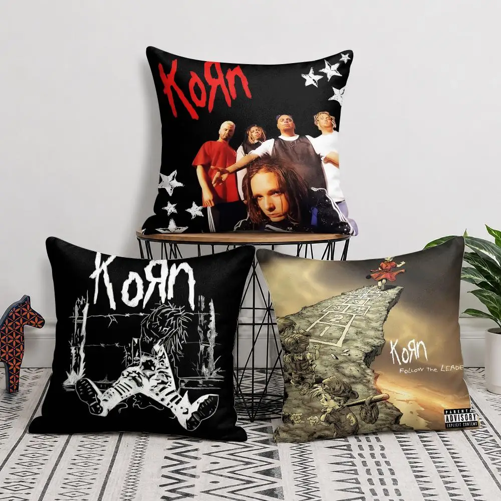 Band K-korn Cushion Cover Soft Short Plush Pillow Cover Smooth Cozy Texture Cushion Case Home Decor