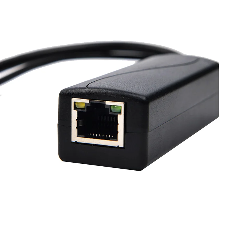 100M PoE Splitter 12V 1A IEEE 802.3Af 1.5KV Isolation Protection for Home Network Office Network