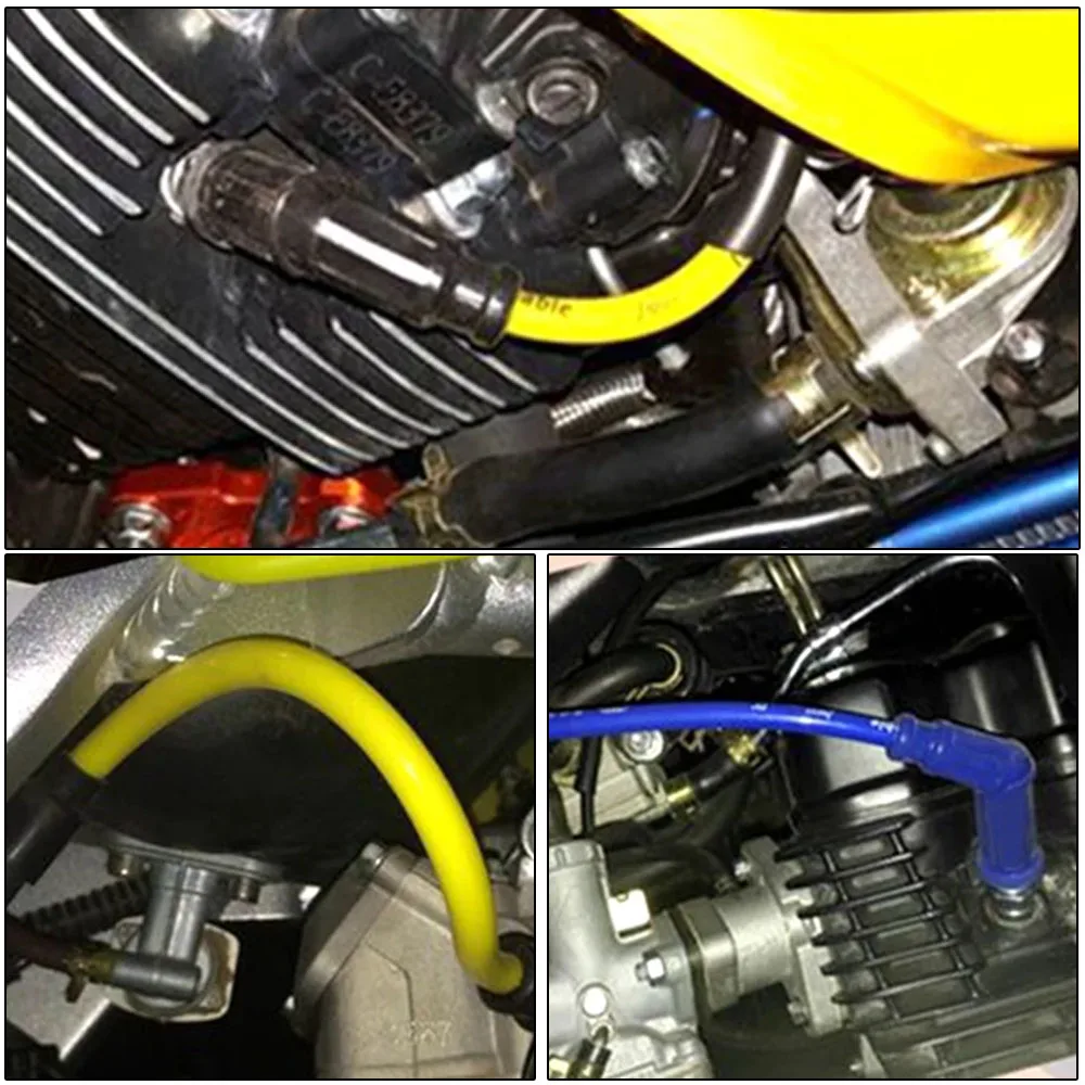 1 Stück Hochleistungs-NGK-Motorrad-Zündspule Zündkerzenkabel Universal für Dirt Bike Racing ATV Scooter Go Kart Zubehör – Detail 4