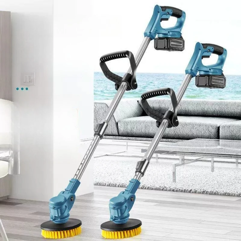 High-Power Handheld Floor Tile Wall Bathroom Multi-Function Electric Cleaning Brush, Automatic Rotation
