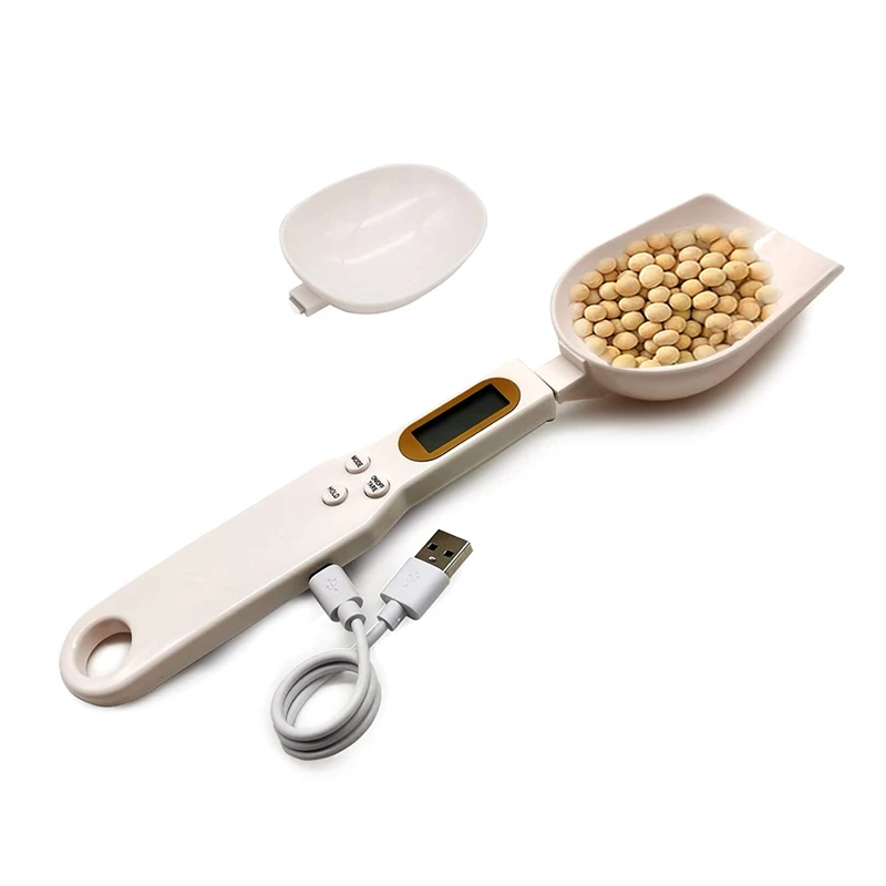 USB Charging Measuring Spoon Gram Scales Electronic Digital Gramera Dimensional Weighing For Powder Flour Kitchen Tool