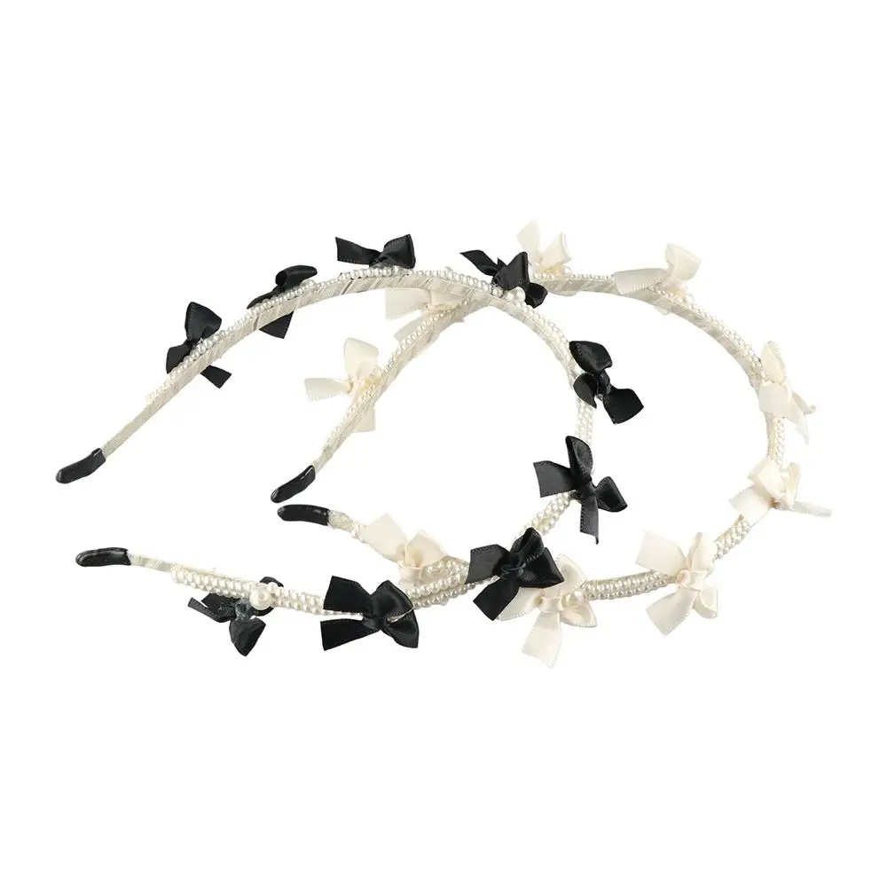 

Elegant Korean Style Pearl Hair Band Ins Headband Bow Headband Hairband Hair Accessories Pearl Hair Hoop Outdoor