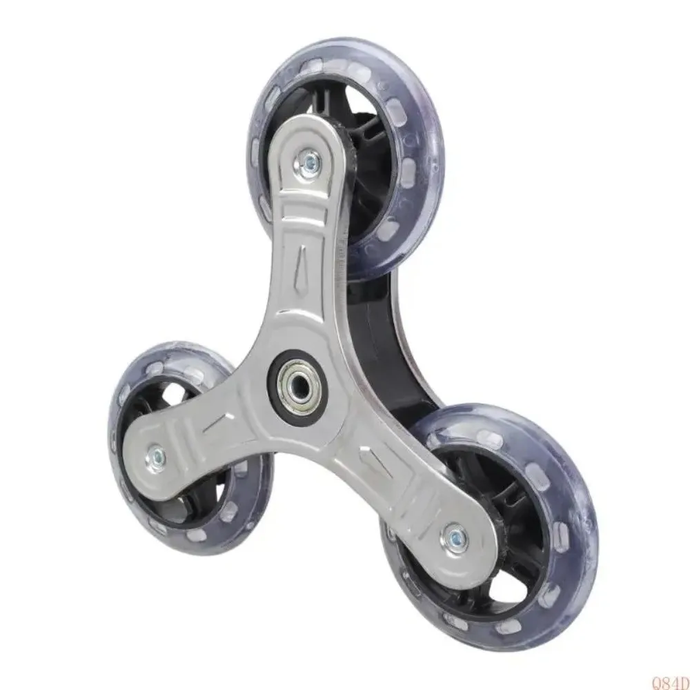 Stable Metal Frame Plastic Wheels Plastic Pu Stair Climbing Wheels Triangle Multi-Purpose Furniture casters Utility Cart