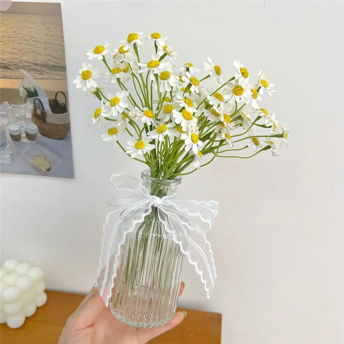 1/4 Stück künstliche Blumen Chrysantheme Hochzeit Zuhause Zimmer Tischdekoration Hof Garten Kranz Brautsträuße Vasen Fotografie Geschenke