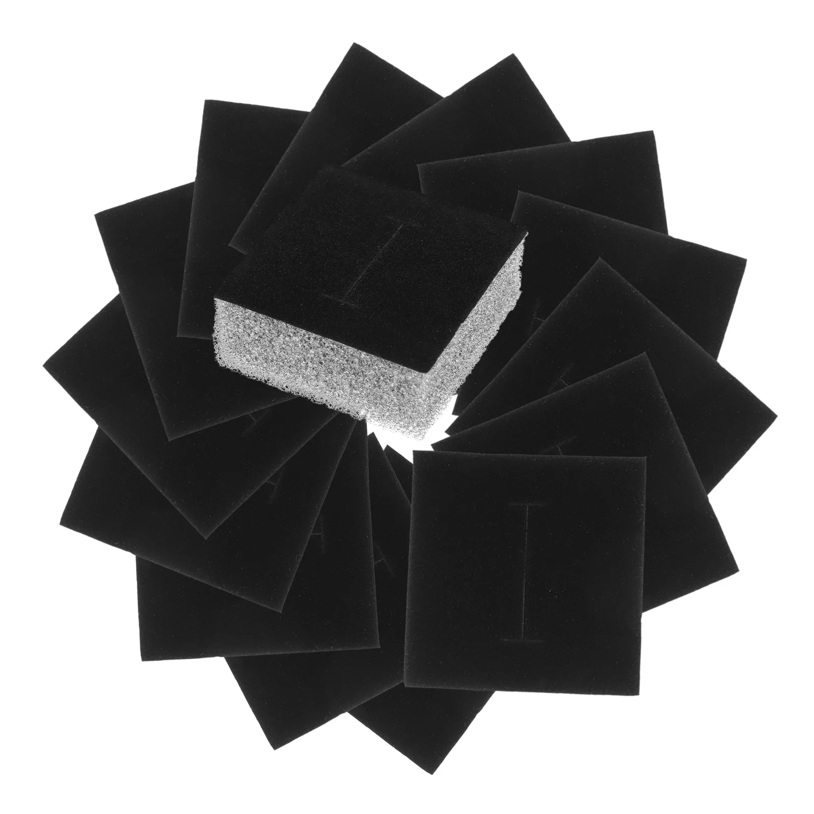 

25Pcs Jewelry Box Inserts Premium Foam Display Liners for Ring Earring Necklace Holder Showcase Cushion Protective Pad