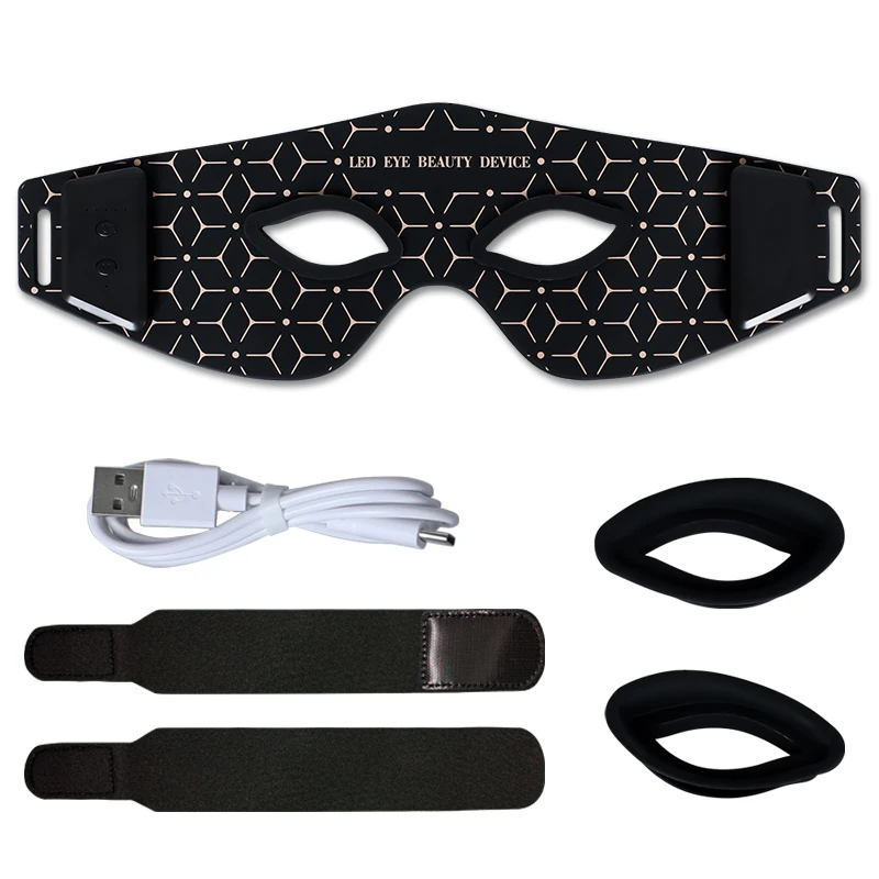 630NM 850NM Augenmaske Augenmassagegerät Schönheitspflegegerät Augenbeutelentferner Gerät Nahinfrarot Rotlichttherapie Augenmaskengerät