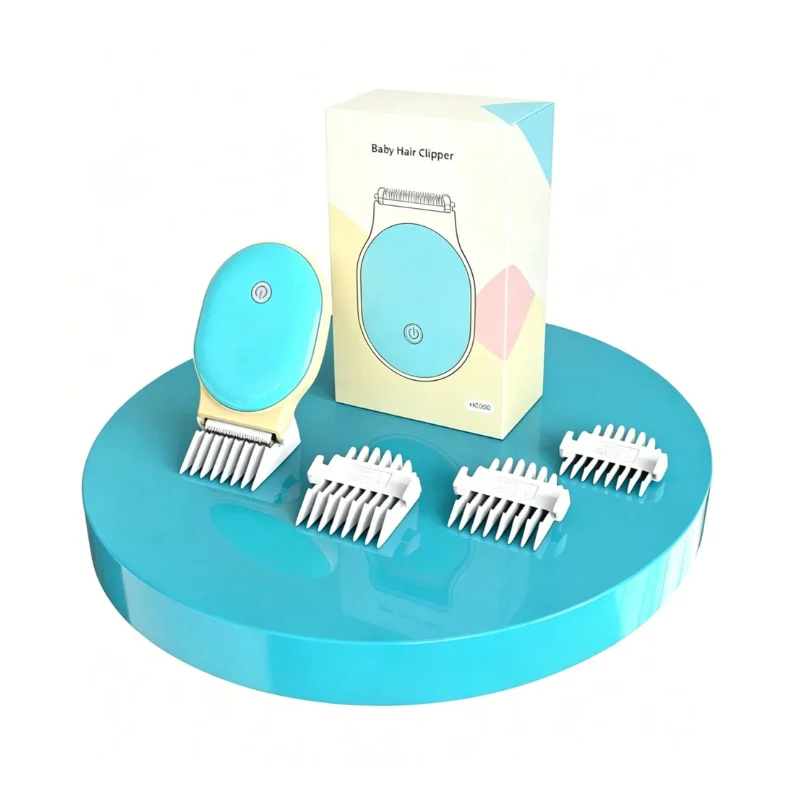 Baby Electric Hair Trimmer, Waterproof Portable, Rechargeable, Silent Design, Home Kids Clipper