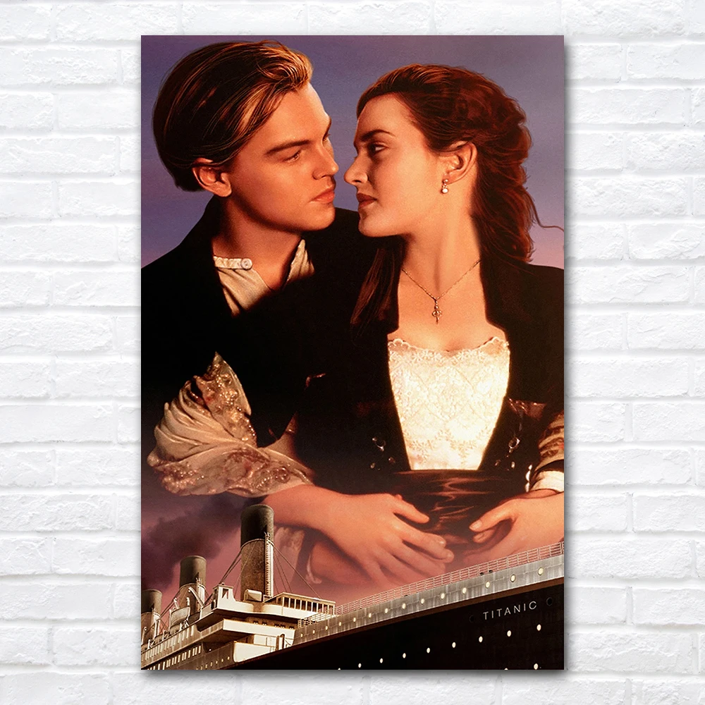 Movie Titanic Poster Classic Wall Art Canvas Paintings Prints for Home Living Room Bedroom Decor Items Illustration