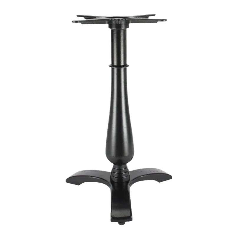 Modern black round cast iron heavy duty legs for dining and dining tables