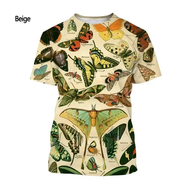 New Cute Bird Insect Graphic T Shirt Fashion 3D Print Casual Short Sleeves Men Women O Neck Loose T-Shirts Novelty Kid Tee Tops