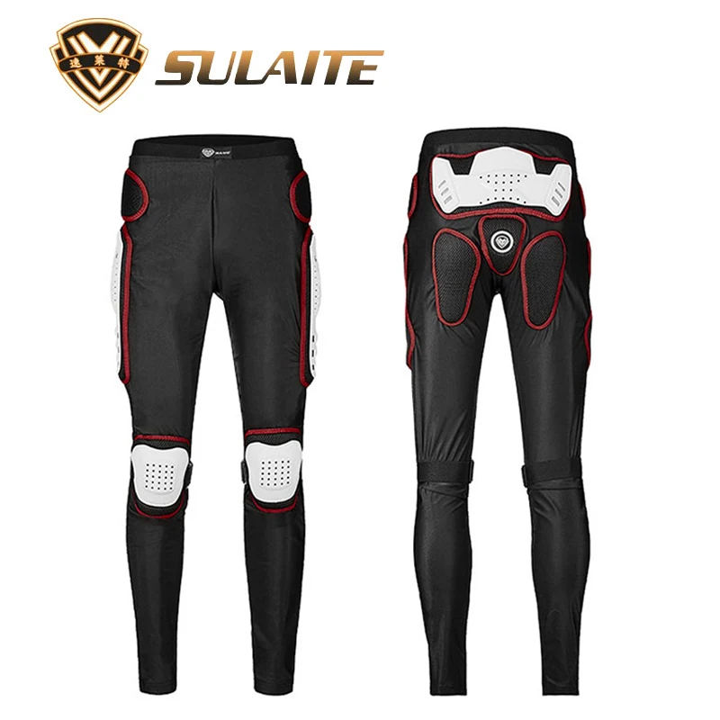 CE Level 1 Protection SULAITE Motorcycle Racing Armor Protector ATV Motocross Body Protection Pants Trousers Protective Gear