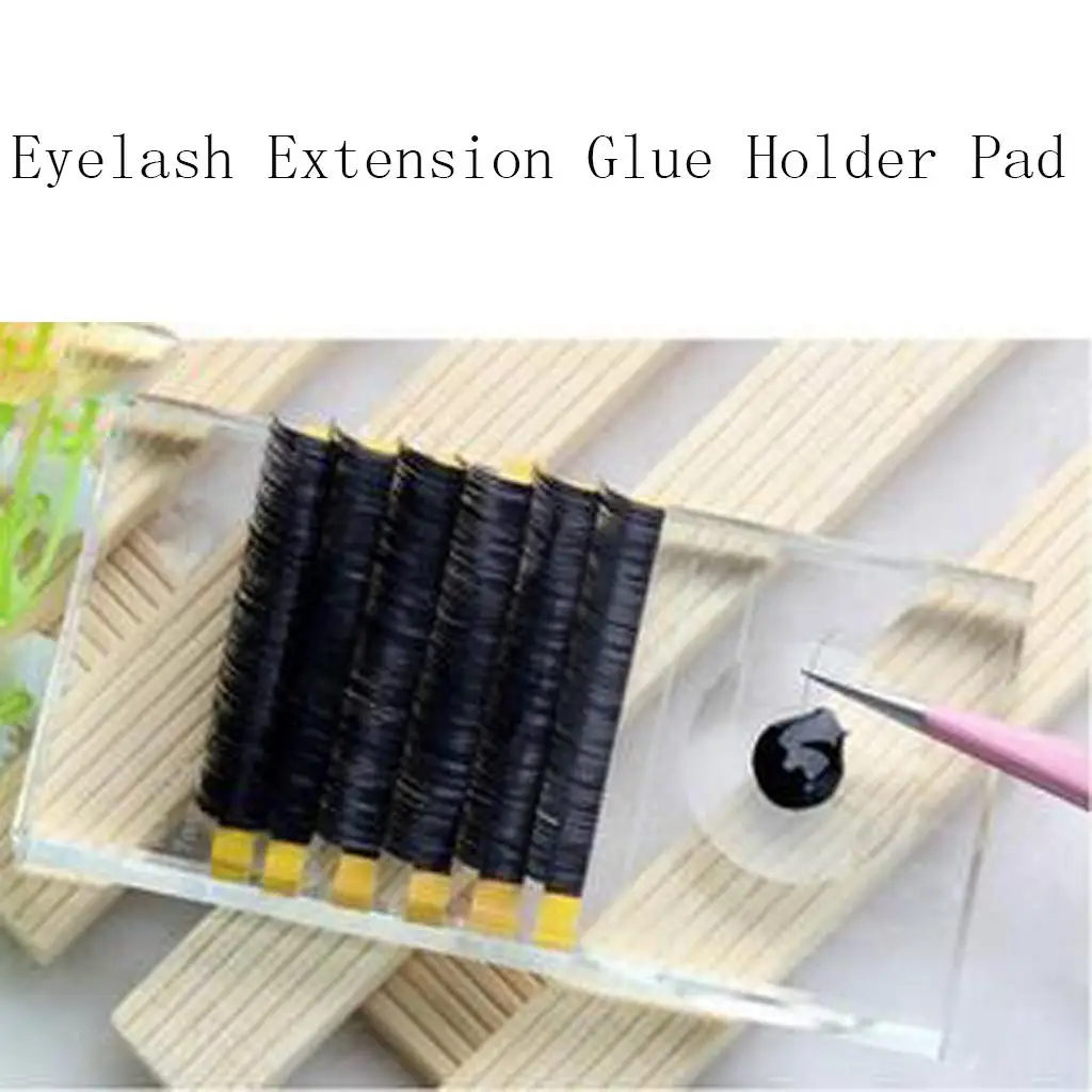 

Extension Stand Lashes Glue Holder Pad With Holes and Dividing Scales