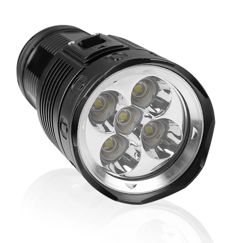 30W high power LED bright flashlight 5 light strong IPX8 waterproof long life professional diving heat dissipation 4 adjustment