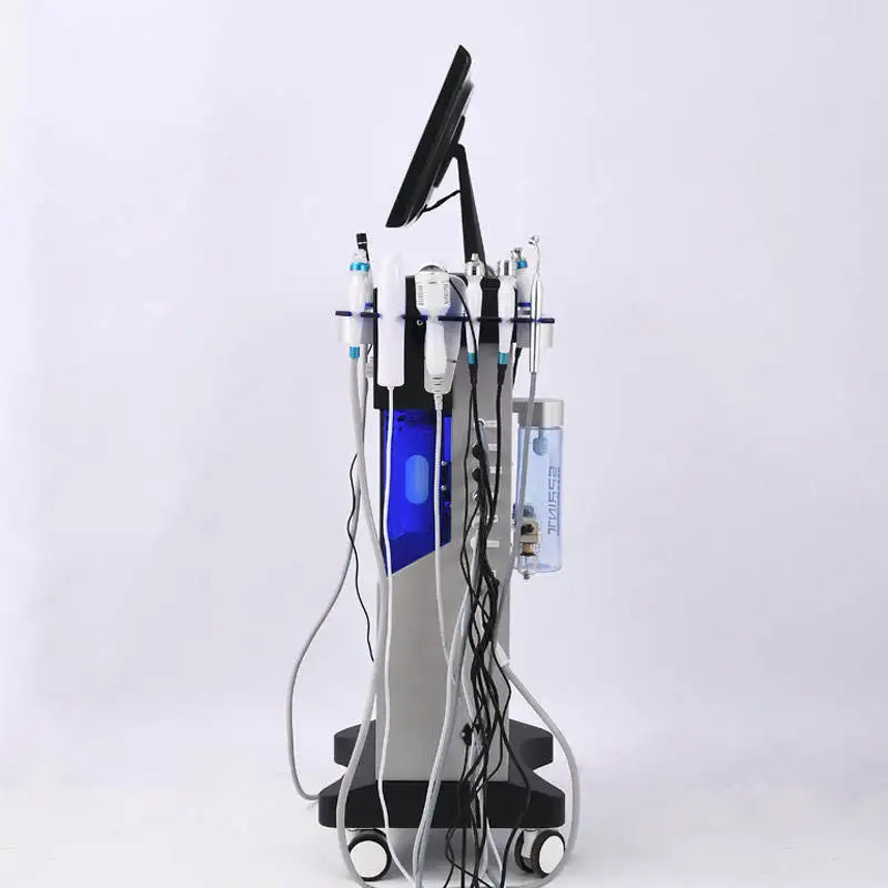 

14 в 1, водная кислородная гидромашина, лифтинг лица, глубокая очистка, дермабразия, аква-пилинг, красивое оборудование для кожи