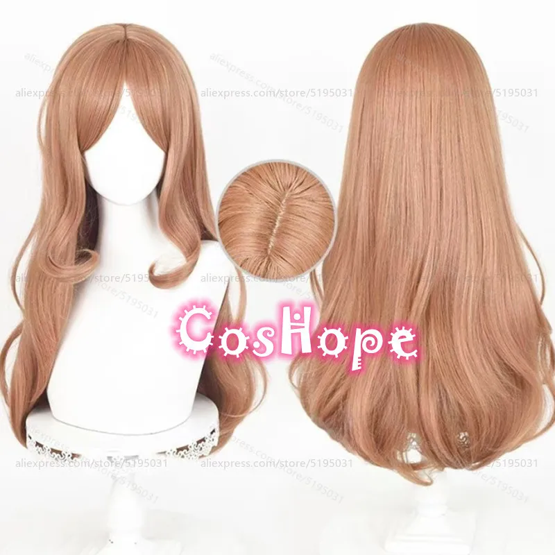 Soyo Nagasaki Cosplay Wig 67cm Long Curly Wave Orange Brown Wig Cosplay Anime Cosplay Wigs Heat Resistant Synthetic Wigs