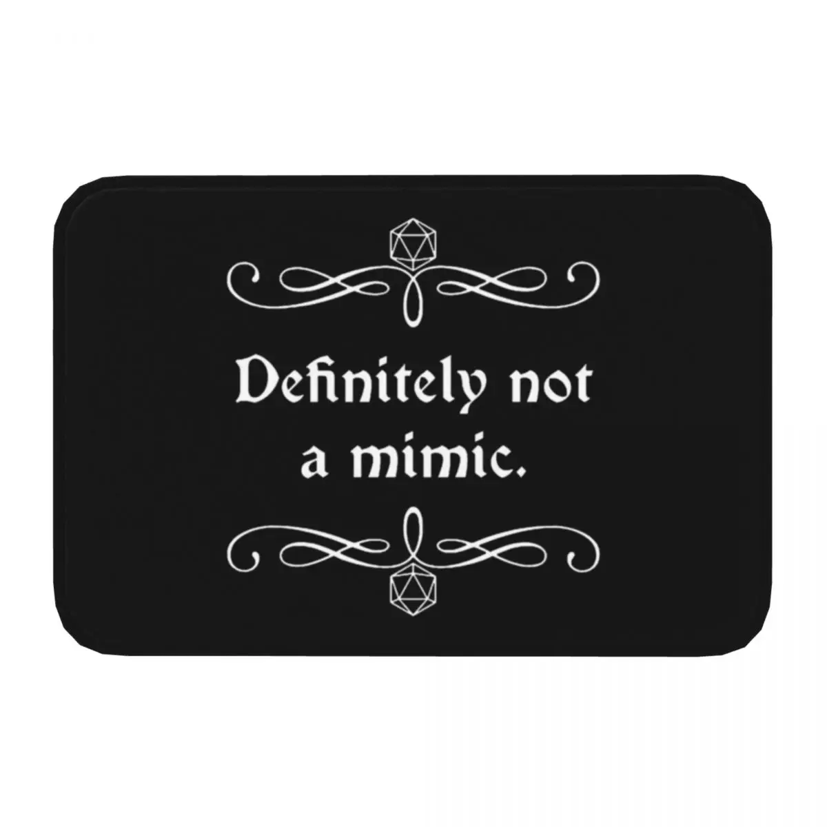 Definitely Not A MimicBedroom Mat Dnd Game Doormat Living Room Carpet Entrance Door Rug Home Decoration