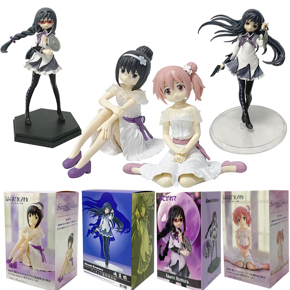 أنيمي Puella Magi Madoka Magica الشكل Akemi Homura عمل الشكل البلاستيكية نموذج Kawaii الديكور دمية الاطفال لعبة هدية الكريسماس #1