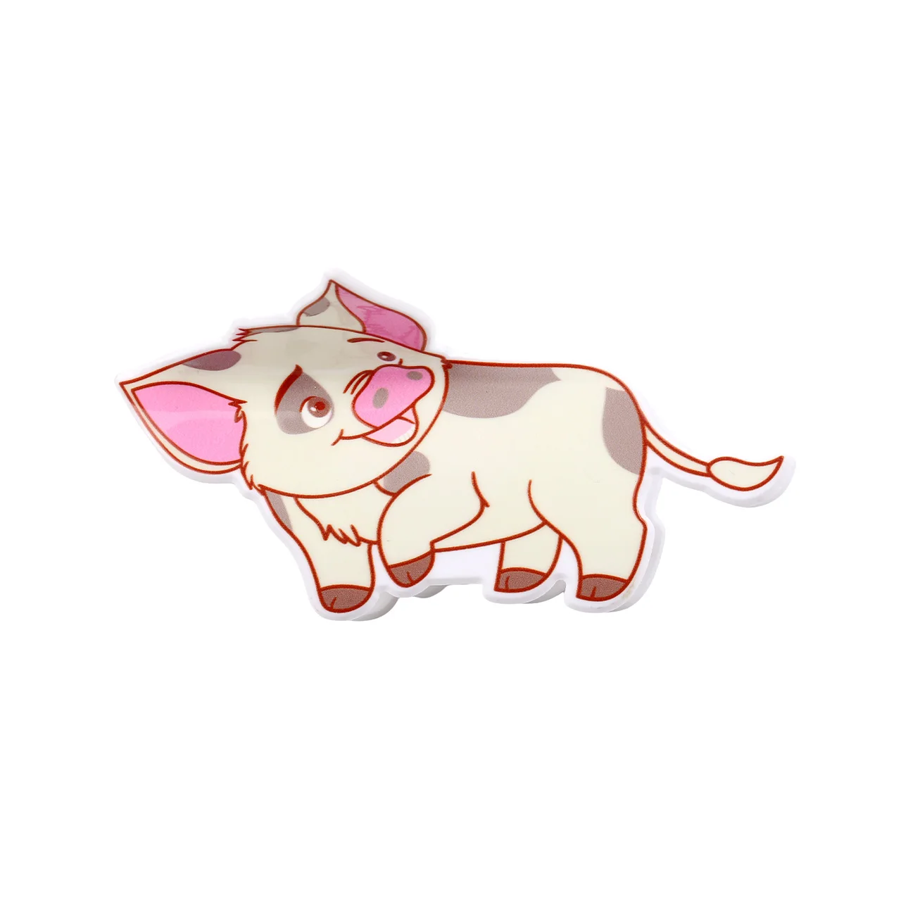 1 шт./2 шт. официальная заколка для волос Disney Moana, заколки в стиле фэнтези в форме Heihei (петух) и Pua (свинья)