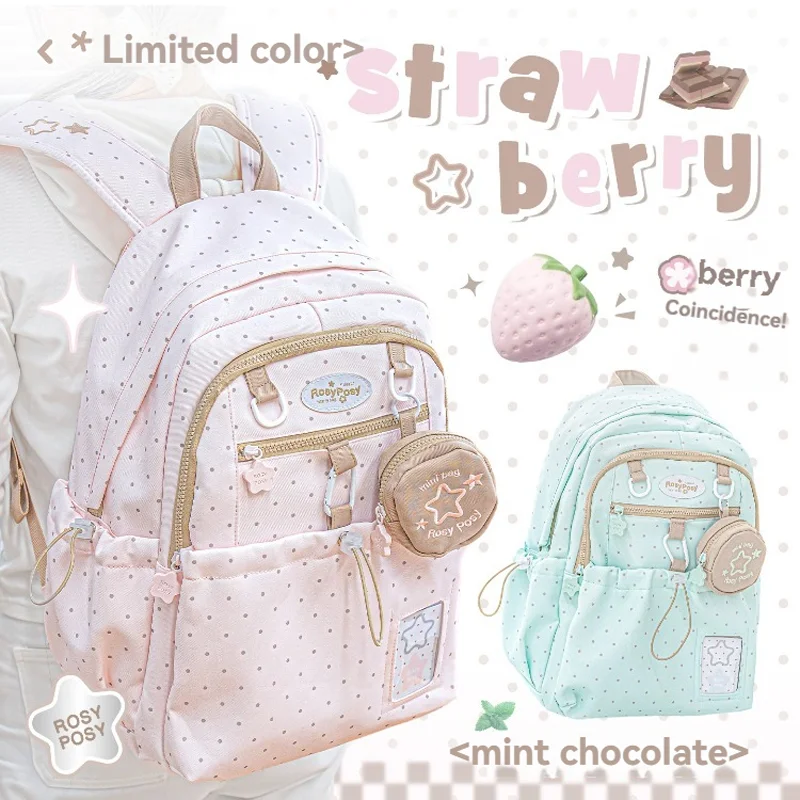 1pc-dot-dot-drawstring-backpack-with-high-aesthetic-value-polka-dot-student-backpack-daily-backpack