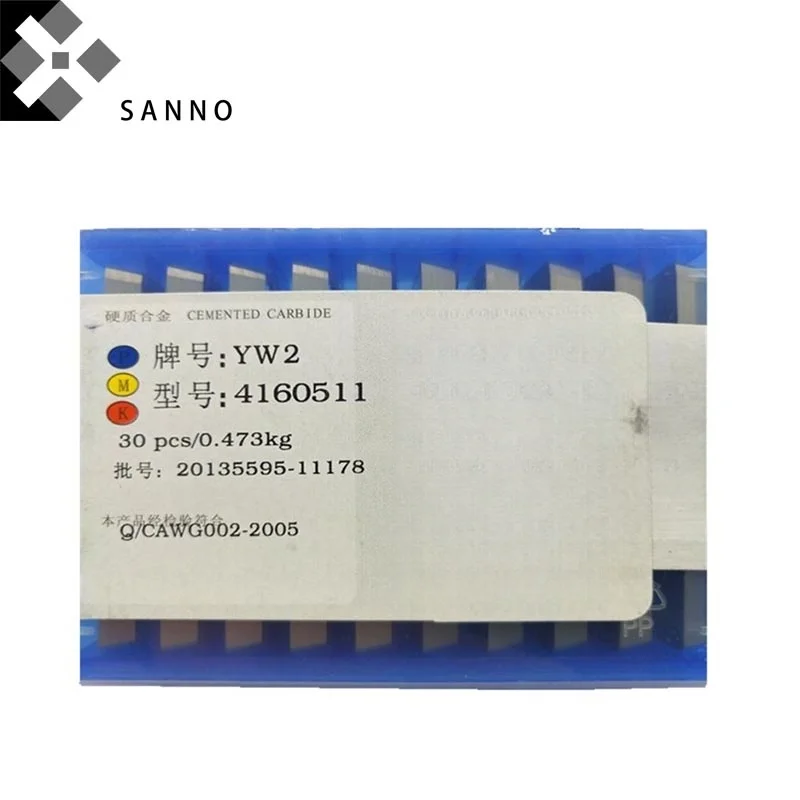 Imagem -03 - Inserções de Trituração Indexáveis Fixação do Carboneto Inserções de Giro do Cnc Lâmina do Torno Yg6 Yg8 Yw1 Yw2 Yt5 Yt15 Yt14 4160511 30 Peças