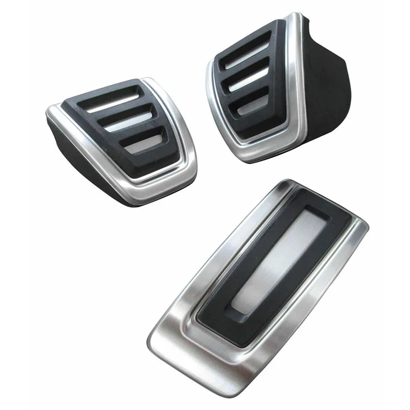 For Audi A1 Mk2 GB Sportback Citycarver 2019~2024 Stainless Steel AT MT Car Foot Pedals Rest Accelerator Tray Part Accessories.