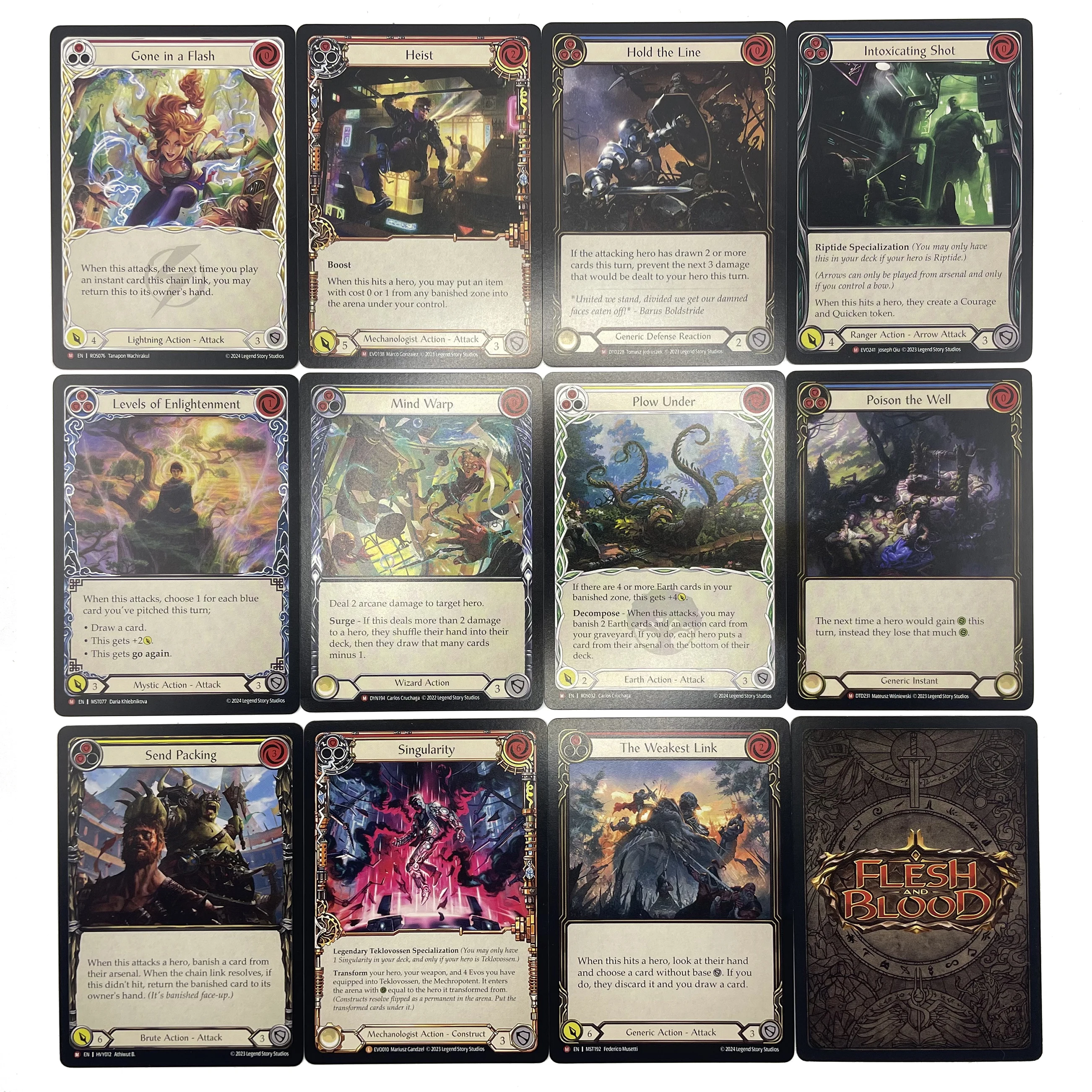 Proxy Cards for Entertainment Games Flesh and Blood Attack Blade
