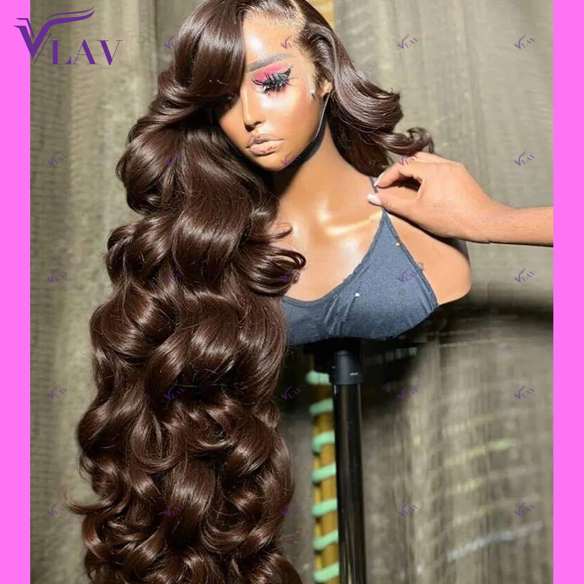 

Wear And Go Brown Body Wave Glueless Wigs Human Hair 13×6 HD Lace Frontal Wigs 13×4/360 HD Lace PrePlucked With Baby Hair 36Inch