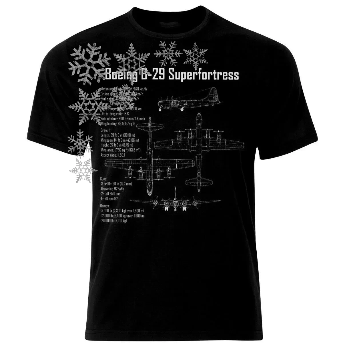 

B-29 Superfortress Bomber Blueprint T-Shirt 100% Cotton O-Neck Summer Short Sleeve Casual Mens T-shirt Size S-3XL
