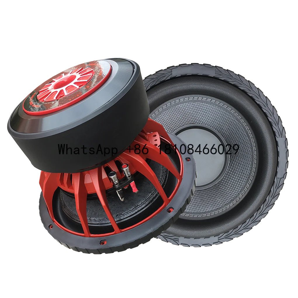 

2021 New Item Car Stereo Subwoofer Car Subwoofer Superior Cooling System D2 3000W MAX Aluminum Basket Speaker Professional Audio