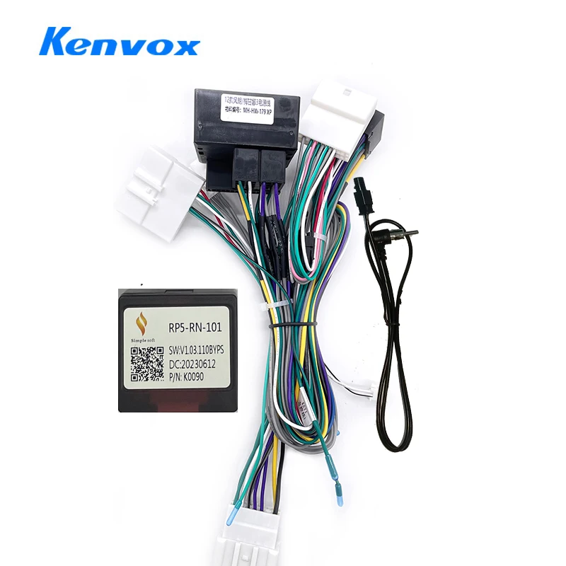 

16 Pin android Car radio Wiring Harness Adapter Canbus Box Decoder For Renault Megane 3 Fluence Koleos 2010 2014 Power Cable