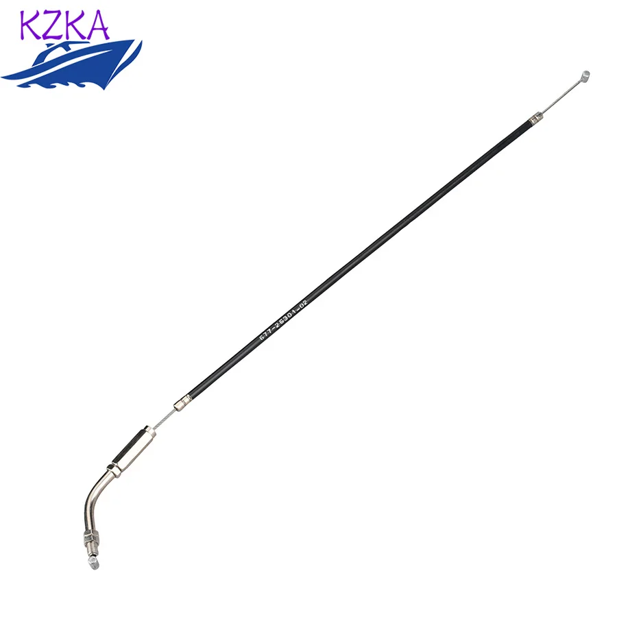 Cable de acelerador 677-26301 para Motor fueraborda Yamaha de 2 tiempos 6HP 8HP 677-26301-00 677-26301-02 67726301   Piezas del motor del barco