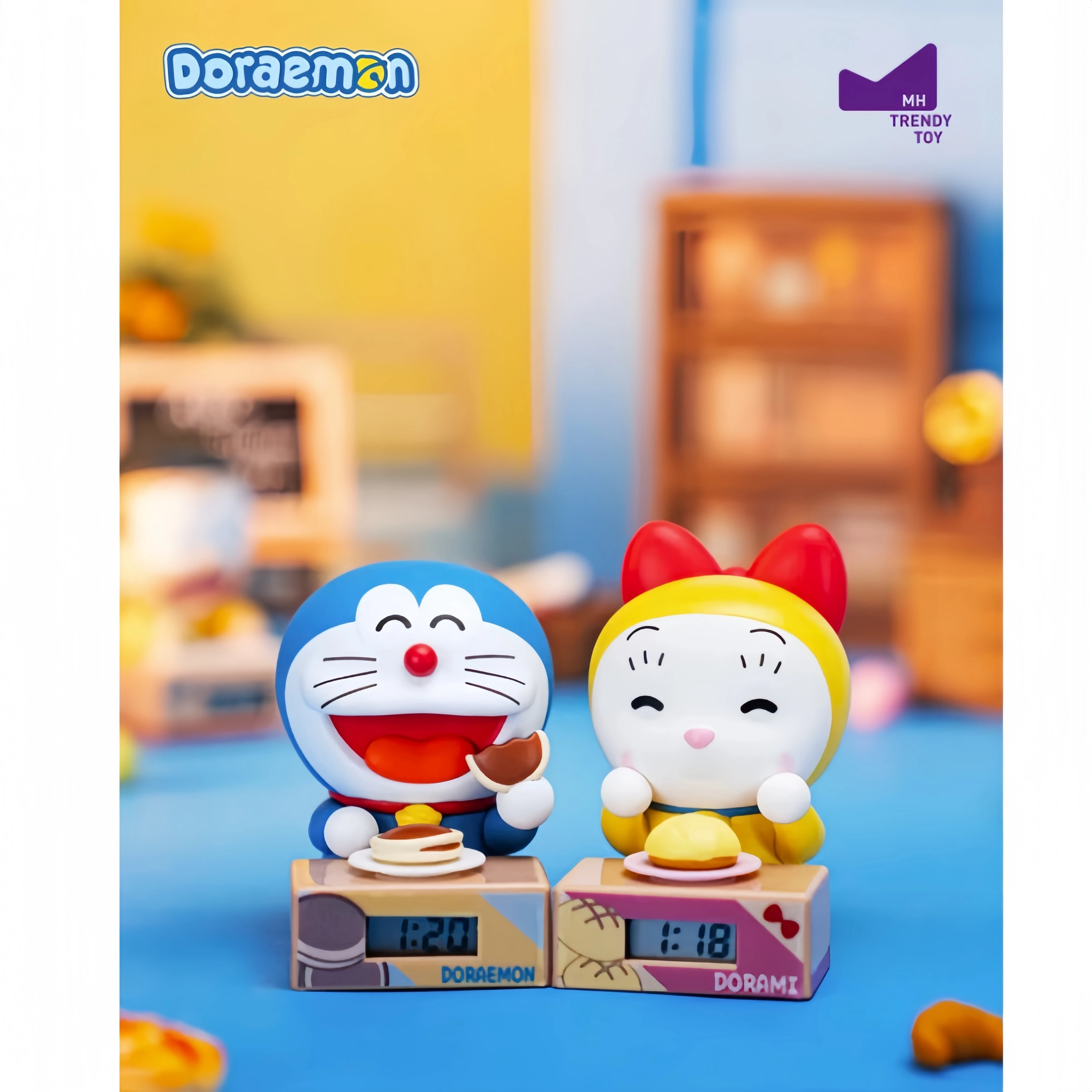 9 Style Doraemon Blind Box Student Desk Clock Series Nobi Noby
