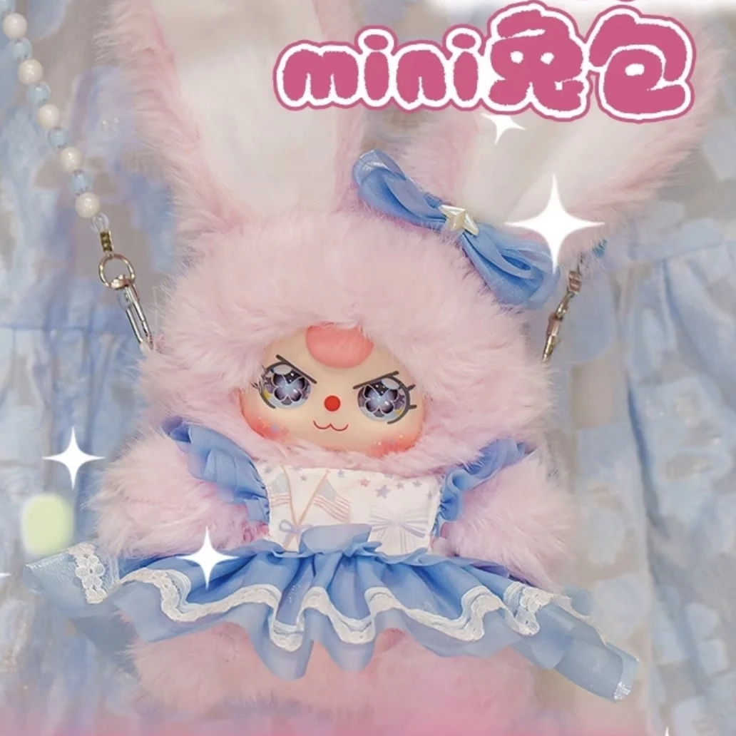 Original Neue Baby Drei Macchiato Mini Kaninchen Tasche Serie Plüsch Vinyl Blind Box Mode Tasche Puppe Sammeln Niedlichen Spielzeug Geschenk