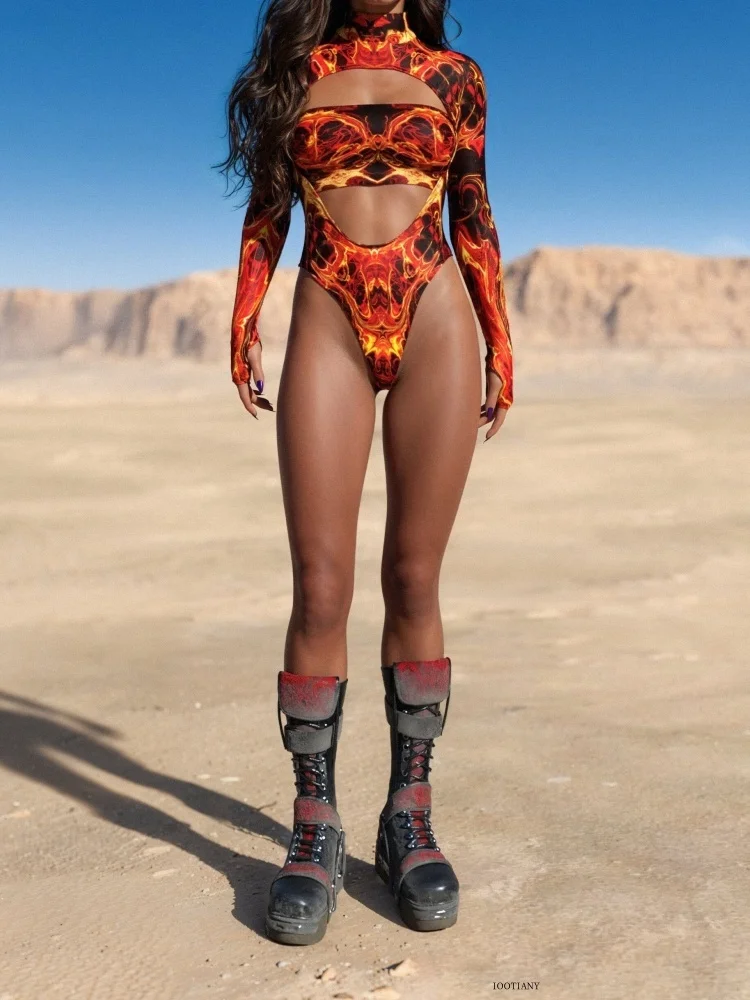 Sun God Bunter Jumpsuit für Damen, sexy Zentai-Anzug, Jumpsuit für Karneval, Halloween, Cosplay, Bühnenkostüm, Party-Badeanzug – Detail 18