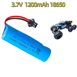3.7V 1200mAh 18650 Rechargeable lithium battery For Climbing vehicle,Off-road vehicle,RC Car Bateria+protective plate