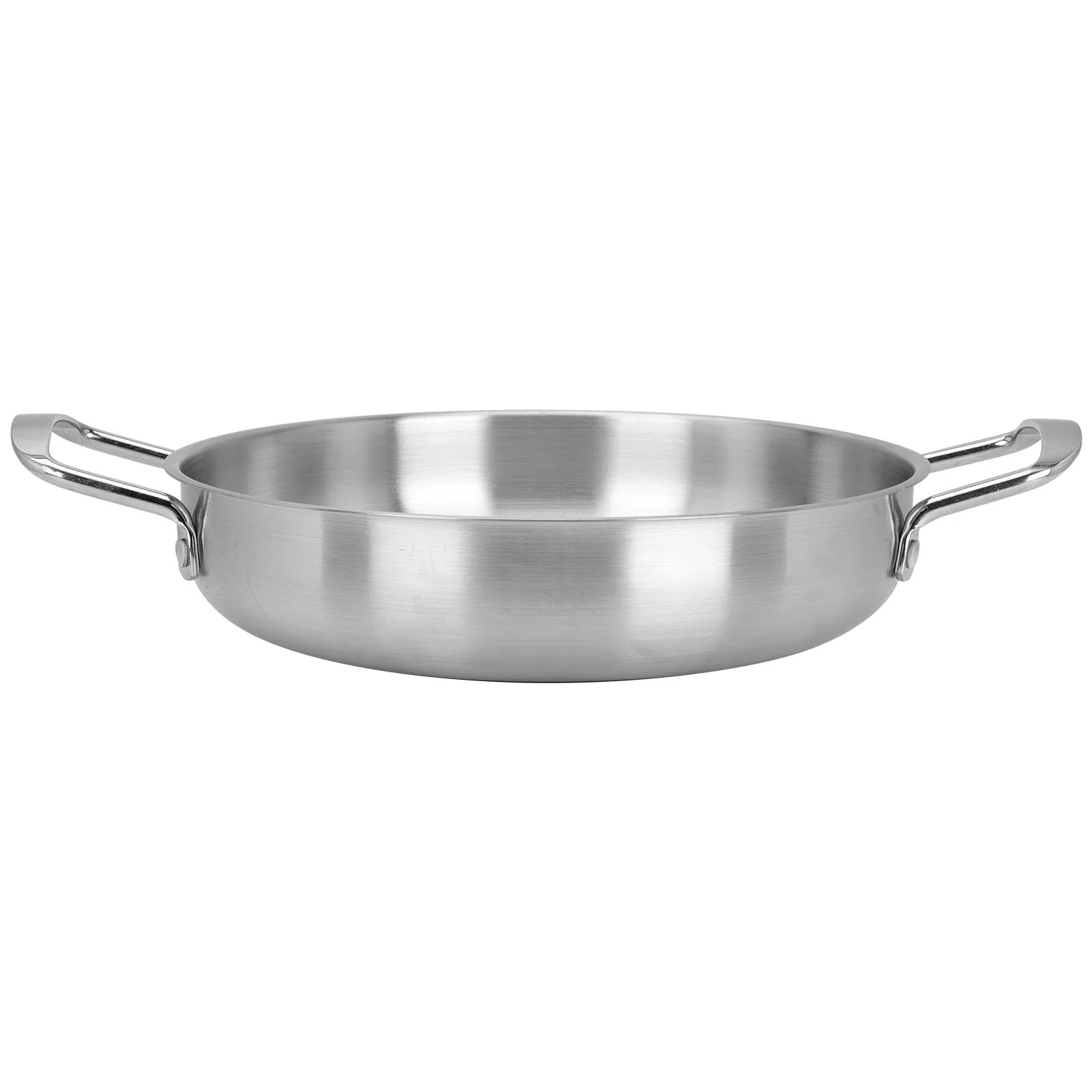 

1pc Stainless Steel Soup 26CM Silver Ramen Cooking Bowl Built Capacity Scale Even Heat Food Pot Stew Pot Seafood Kitchen Bar