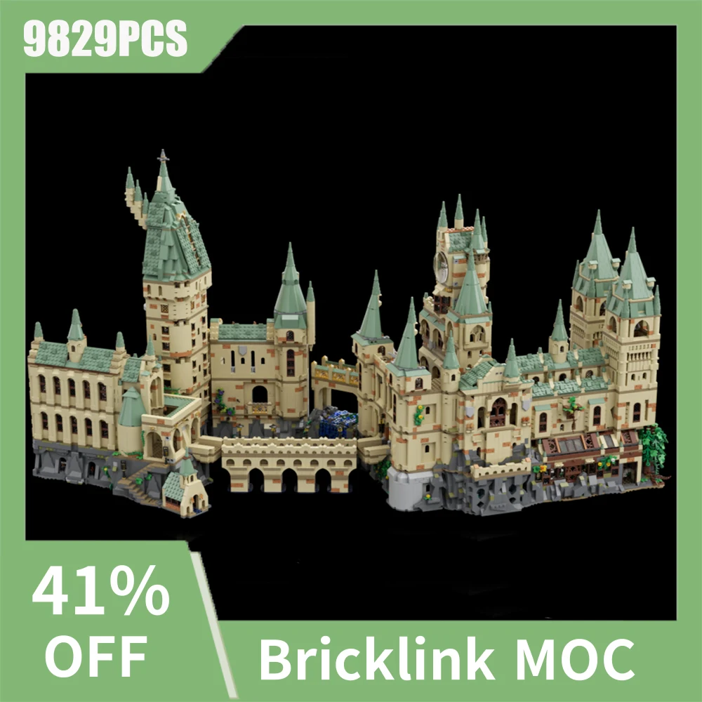 

NEW 9829PCS magic Movie Moc UCS Witchcraft and Wizardry School model DIY creative ideas Child Toy birthday Gift Building blocks