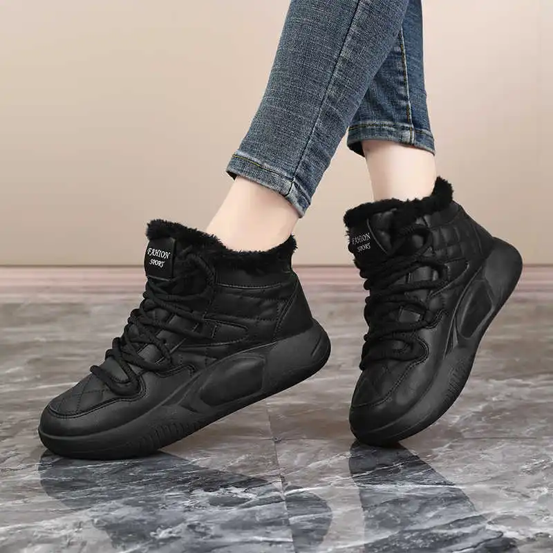 

Зимние ботинки, зимние ботинки на плоской подошве для женщин, повседневные леопардовые кроссовки, женская лыжная обувь для скейтбординга, спортивные лоферы Hypebeast Sapa, новинка