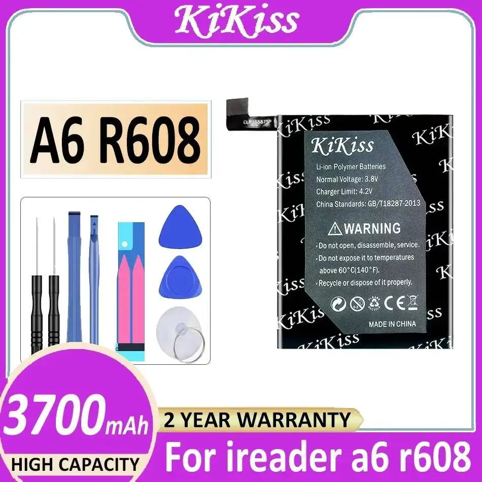 

E — аккумулятор для чтения книг 3700 мАч для Ireader A6 R608, долговечная работа