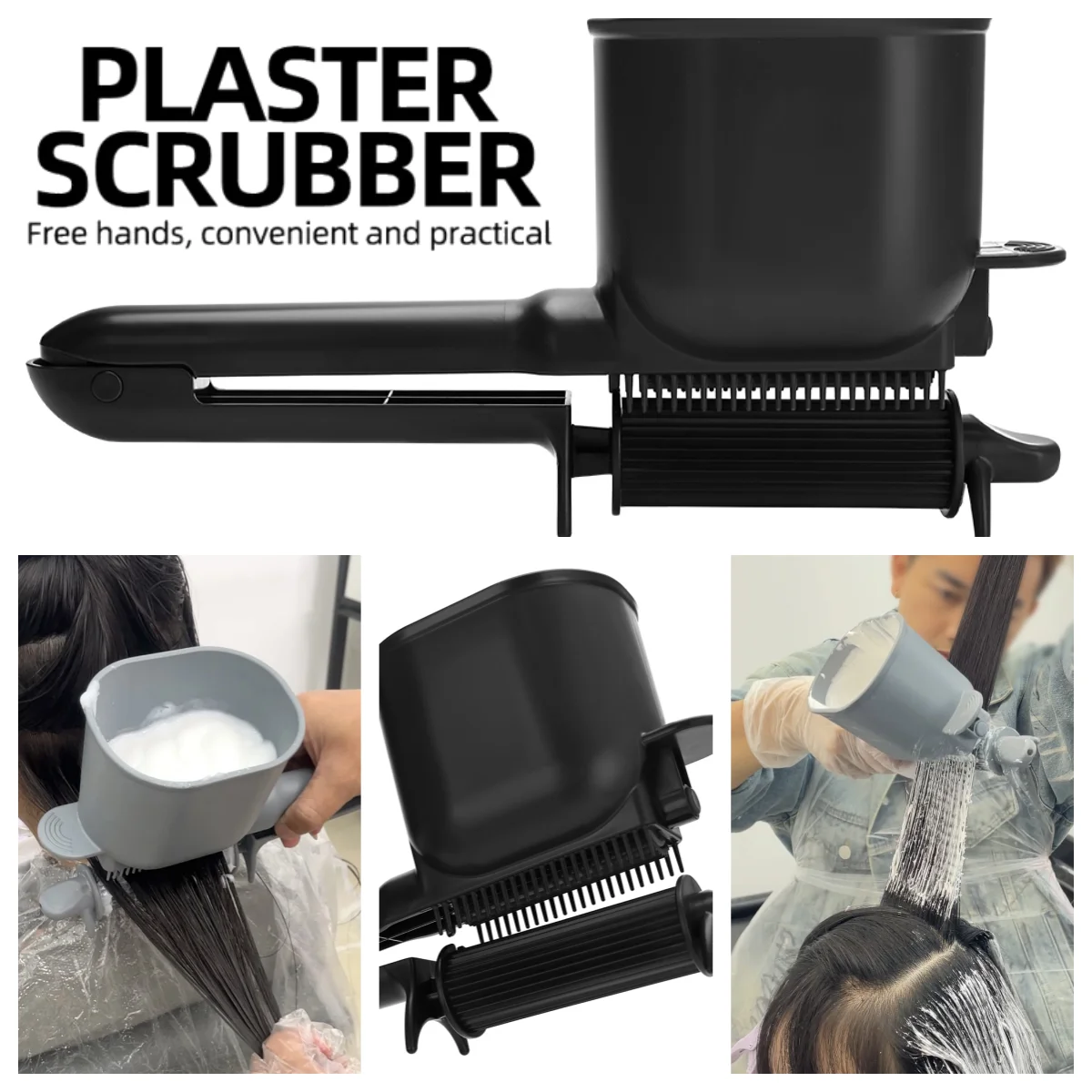 

New Roller Comb Applicator Hair Coloring 2-In-1 Dye Salon Hair Care Plastic Hairdressing Tool for Salon or Home Use