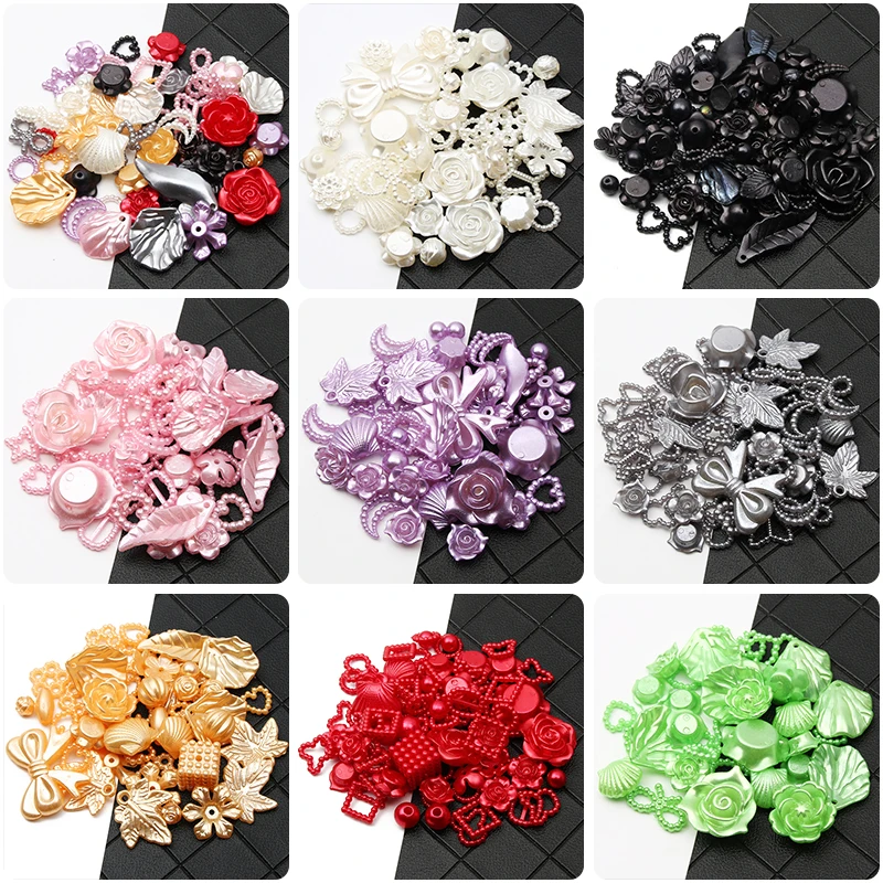 5-30mm Mixed Various Styles Acrylic Beads For DIY Jewelry Making Crafts Handmade Earrings Necklace Bracelet Nail Accessories 20g