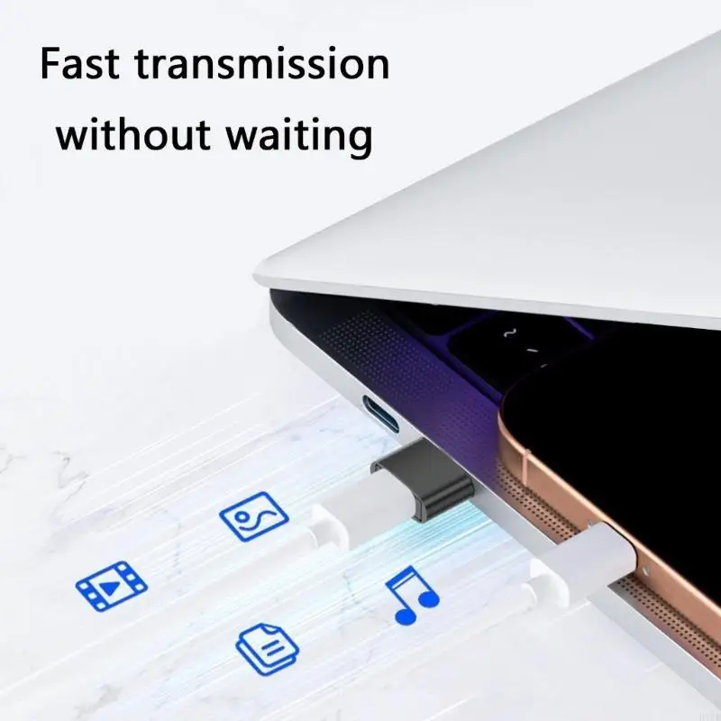 

R1WD Type C to USB 3.1 Adapter 10Gbps OTG Converter Metal Charging Adapter Pocket Size for Smartphone PC Laptop Tablet