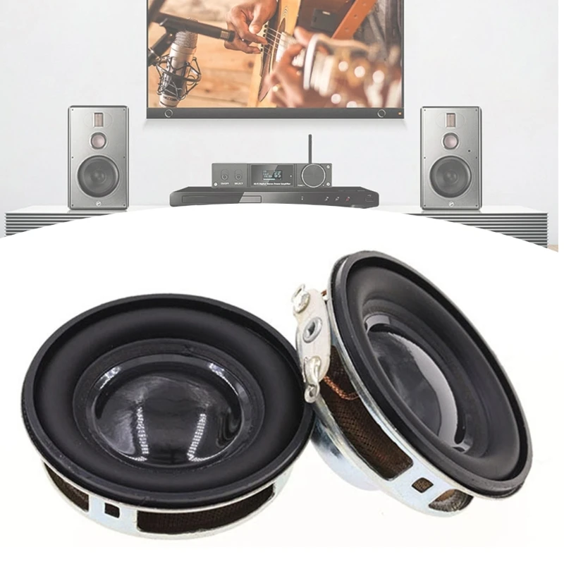 

2Pcs 40mm Speakers 1.5Inch Full frequency 4Ohm 3W Loudspeaker DIY Sound Subwoofer For Home Theaters Loudspeakers