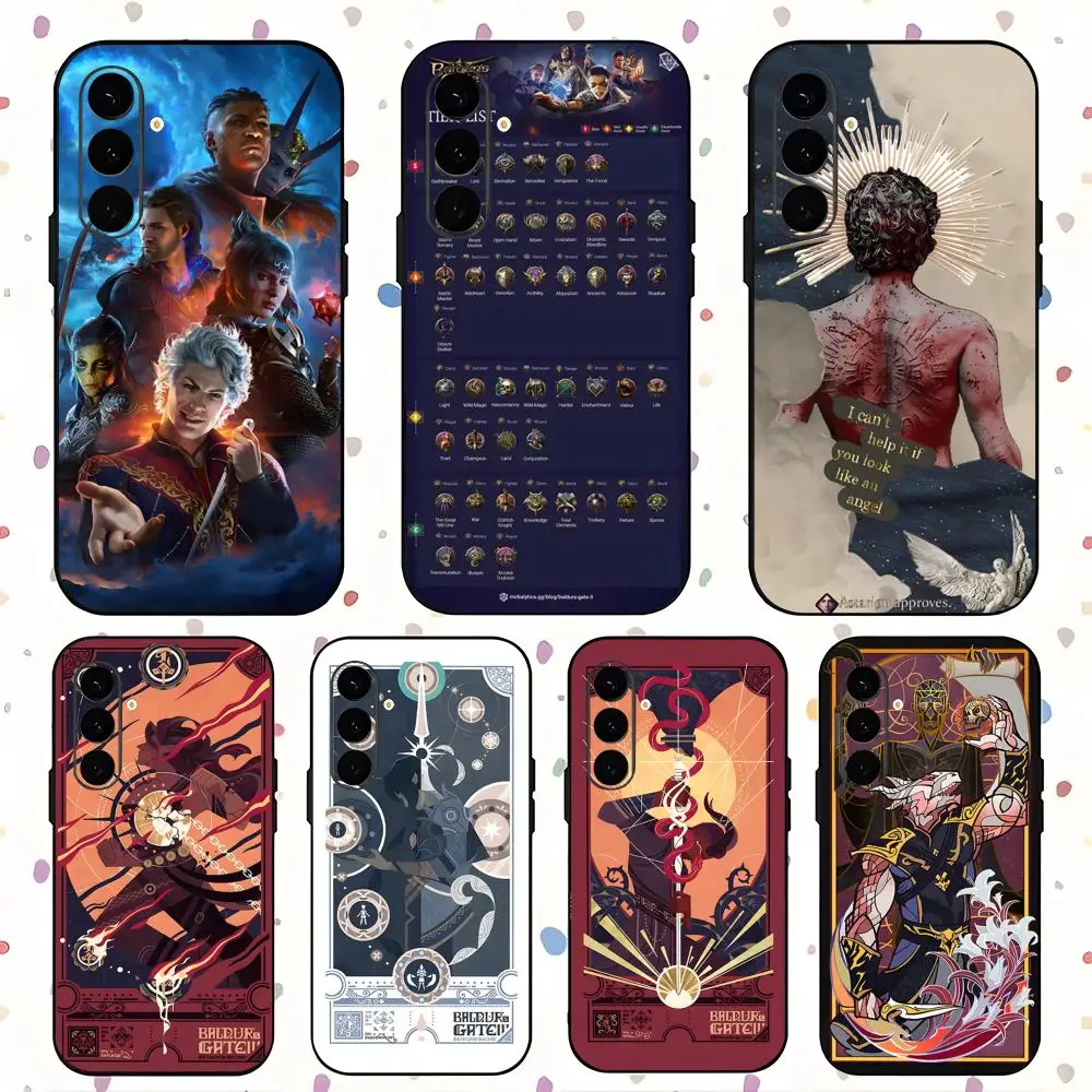 

Game Baldurs Gate 3 Cool Hot Phone Case For Samsung Galaxy S25 S24 S23 S22 S21 S20 Plus Ultra Note20 Soft Black