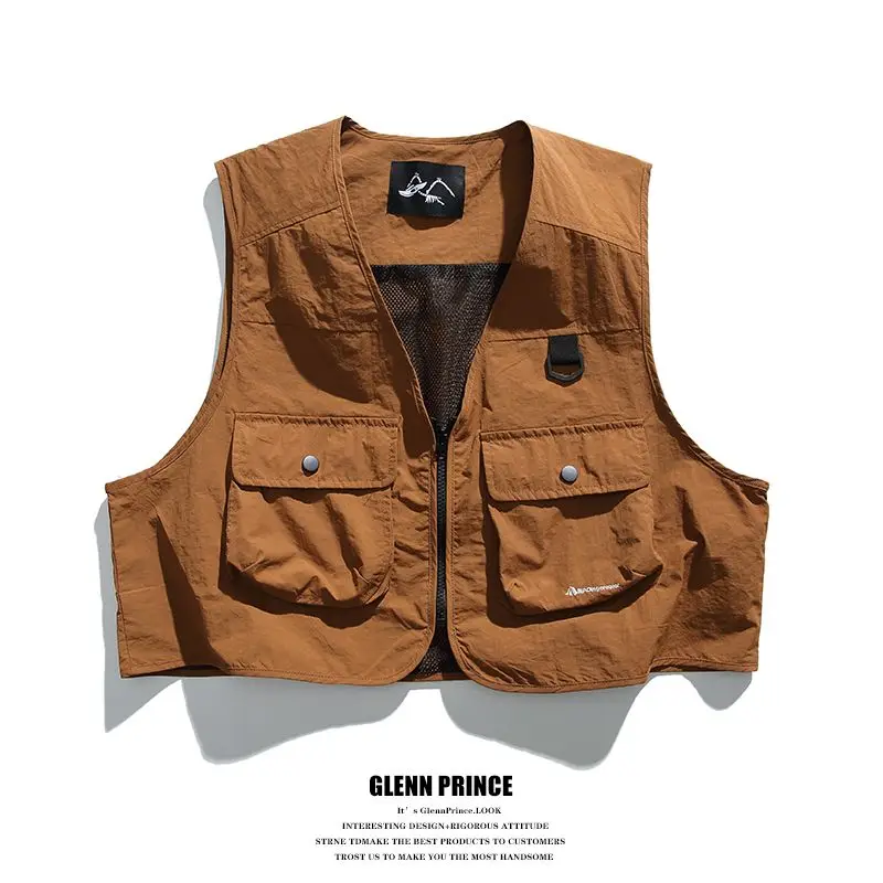 

Жилеты Жилеты Тонкие женские для девочек Осенние гранж Деконструкция Майярд Косой лоскутный край Народный национальный Коттеджкор Модный