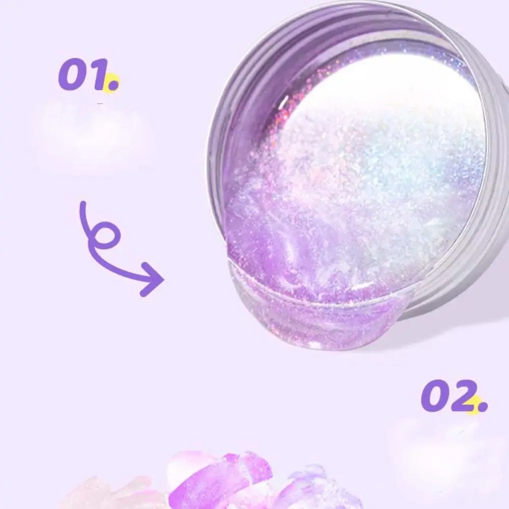 Crystal Clear Non-newtonian Liquid Clay Toys Colorful Non-Toxic Liquid Crystal Slime Elastic Transparent